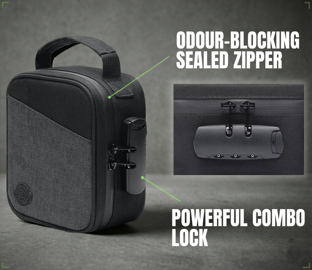 Stash Bros Magnetic Case Smell Proof Storage System.
