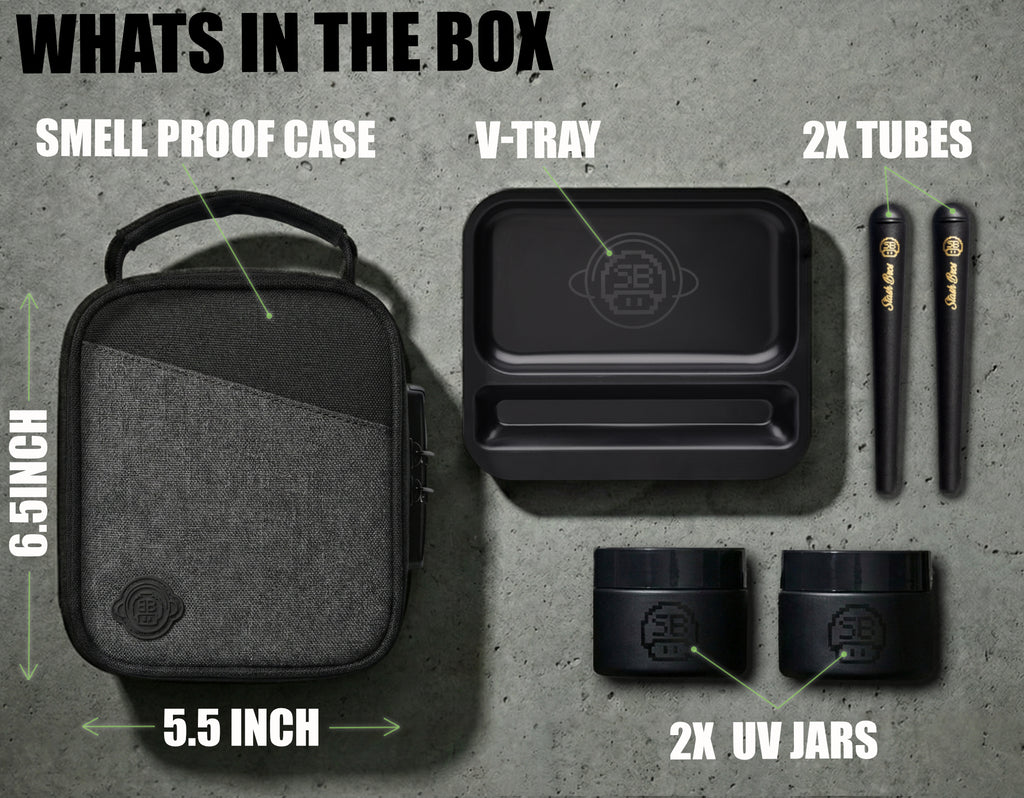 Stash Bros Magnetic Case Smell Proof Storage System.