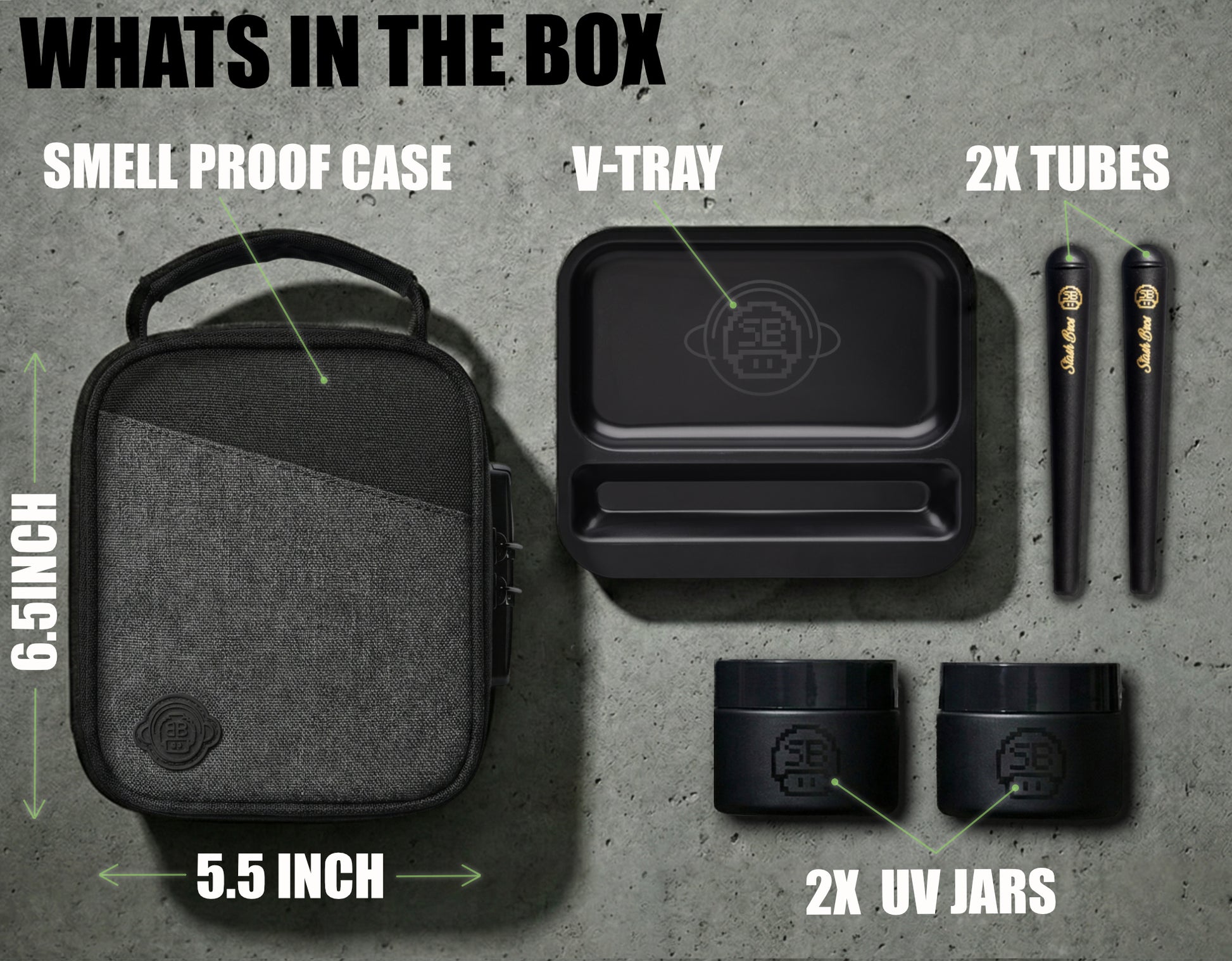 Stash Bros Magnetic Case Smell Proof Storage System.