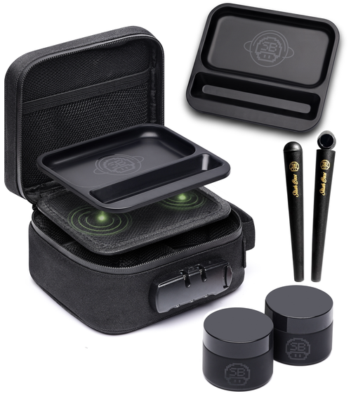 Stash Bros Magnetic Case Smell Proof Storage System.